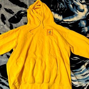 Division of Labor Yellow Hoodie, Size M, Worn